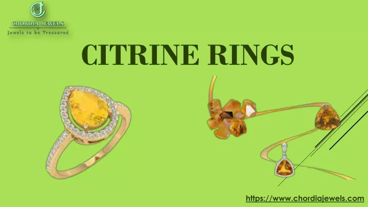 citrine rings