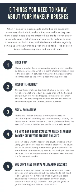 5 Things you need to know about your Makeup Brushes