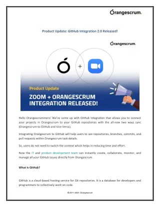 product update github integration 2 0 released