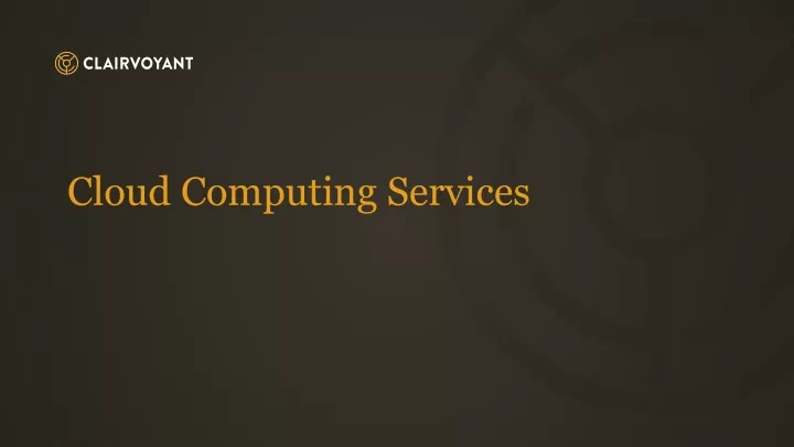 cloud computing services