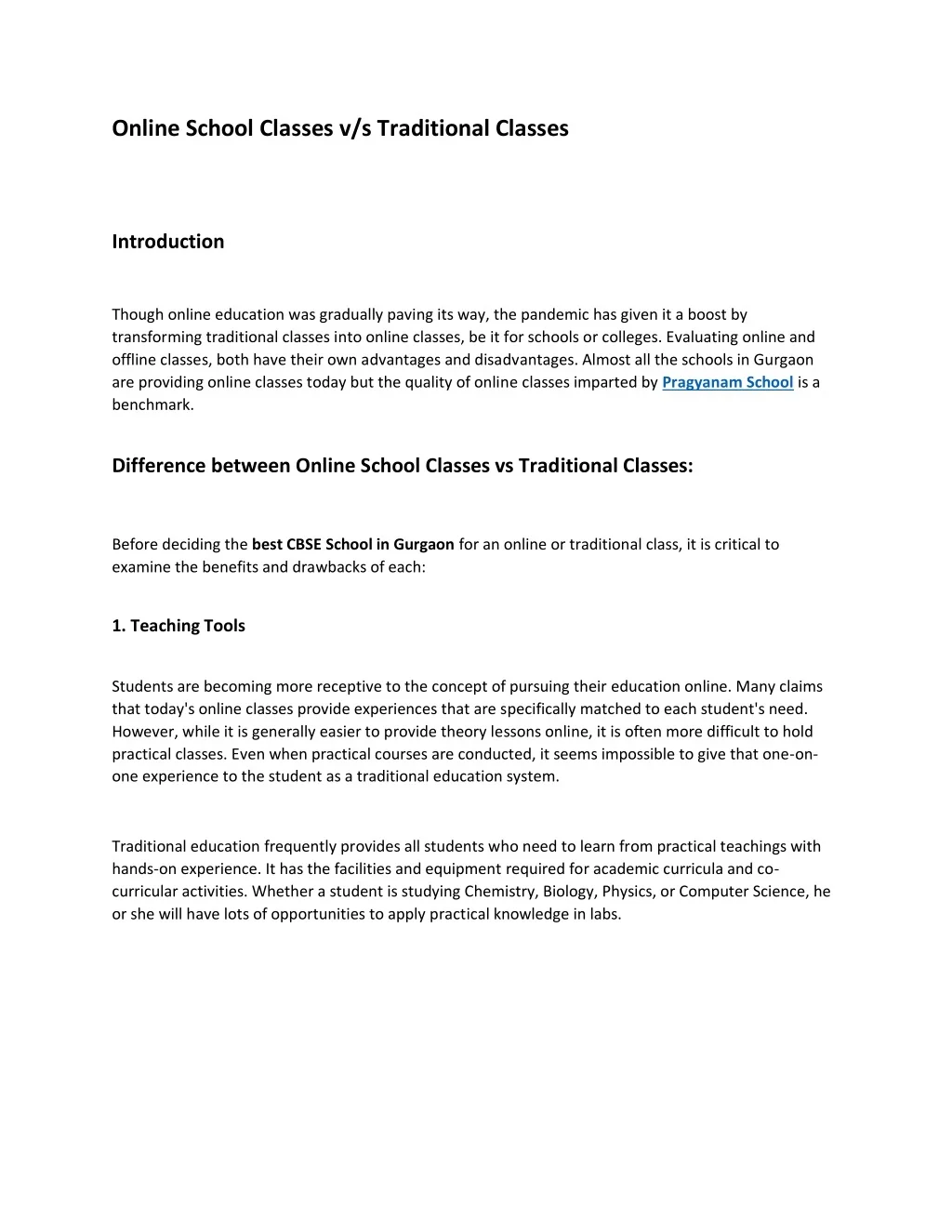 PPT - Online School Classes vs Traditional Classes PowerPoint ...
