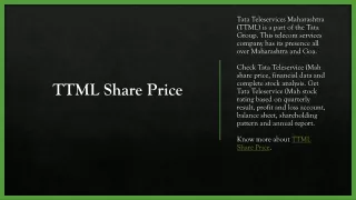 ttml share price