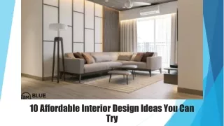 10 Affordable Interior Design Ideas You Can Try