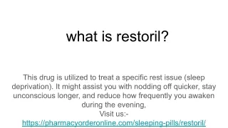 what is restoril_