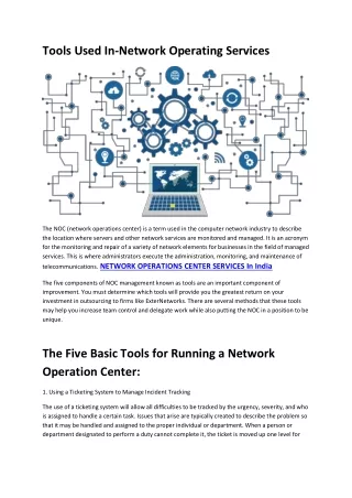 Network Operations Center Service