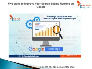 five ways to improve your search engine ranking on google