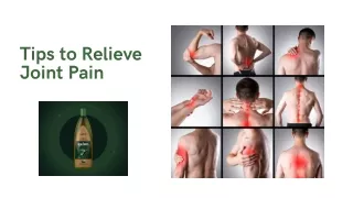Tips to Relieve Joint Pain