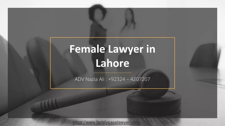 female lawyer in lahore