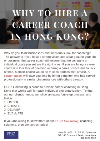 why to hire a career coach in hong kong