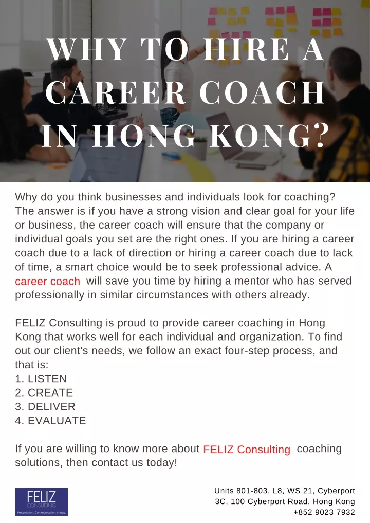 why to hire a career coach in hong kong