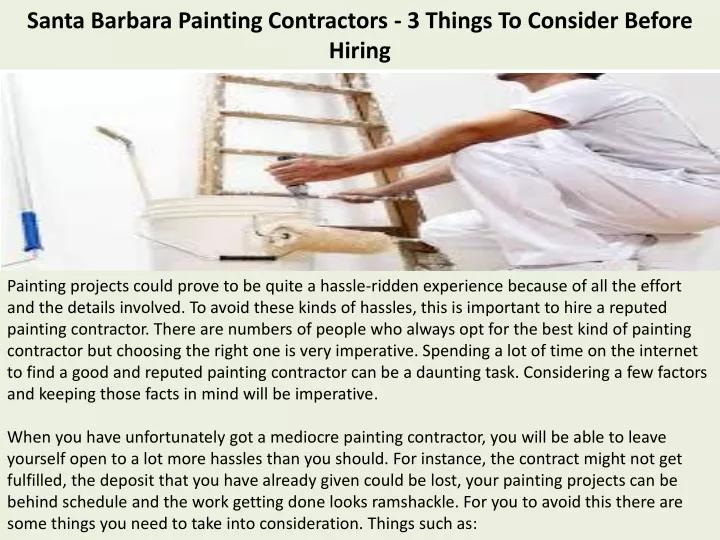 santa barbara painting contractors 3 things to consider before hiring