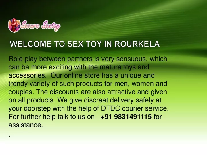w elcome t o sex toy in rourkela