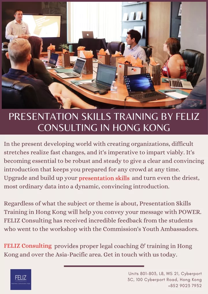 presentation skills training by feliz consulting