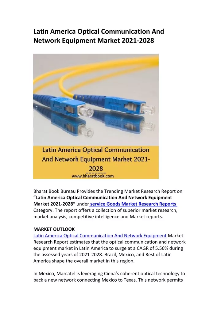 latin america optical communication and network