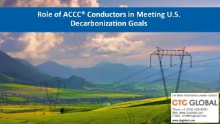 Role of ACCC® Conductors in Meeting U.S. Decarbonization Goals