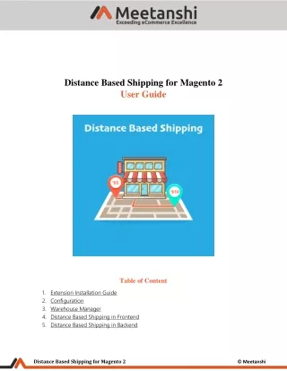 distance based shipping for magento 2 user guide