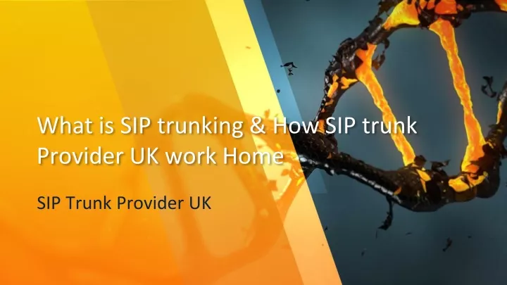 what is sip trunking how sip trunk provider uk work home
