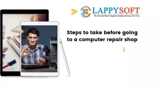 steps to take before going to a computer repair