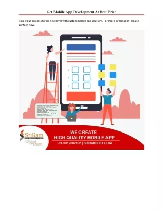 get mobile app development at best price