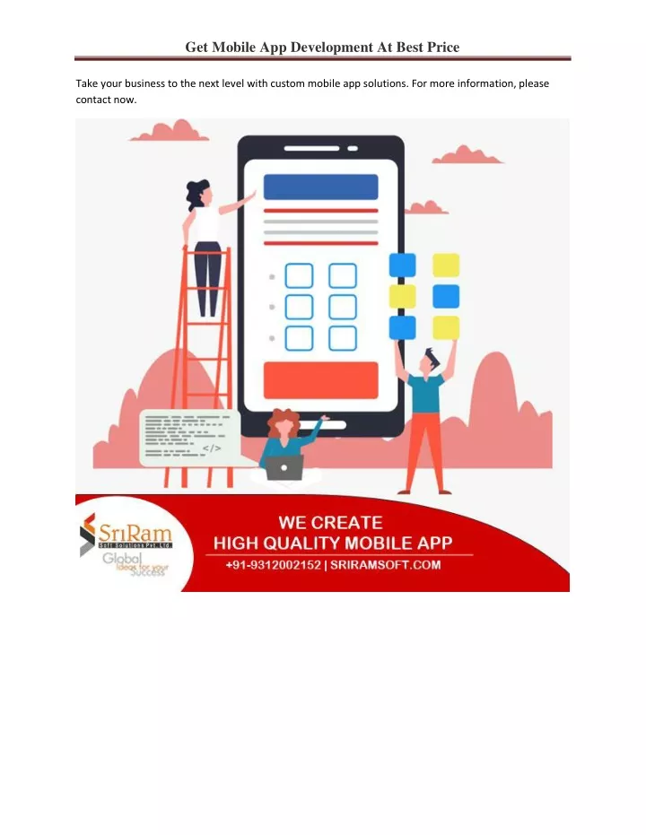 get mobile app development at best price