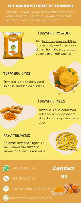 The Various Forms of Turmeric