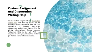 custom assignment and dissertation writing help