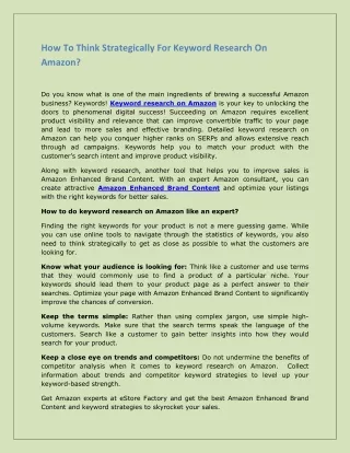how to think strategically for keyword research