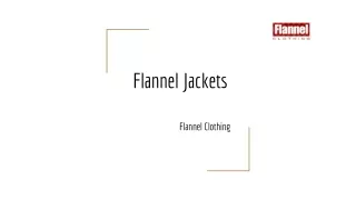 Latest Collection of Flannel Jackets from Flannel Clothing