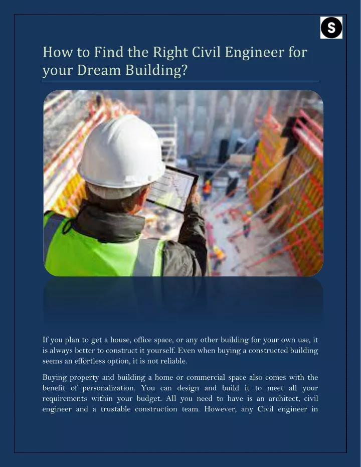 how to find the right civil engineer for your