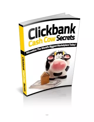 Clickbank Cash Cow Secrets