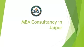MBA Consultancy in Jaipur