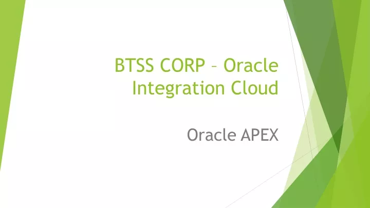 btss corp oracle integration cloud