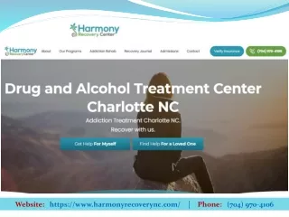 Harmony Recovery Center in North Carolina