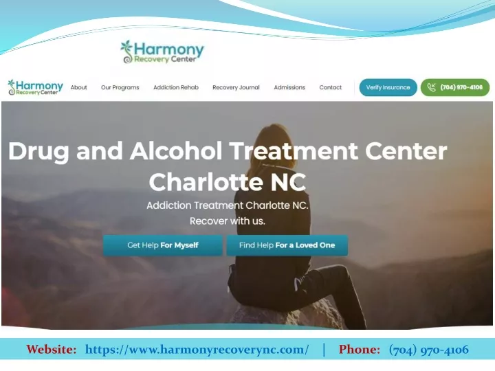 website https www harmonyrecoverync com phone