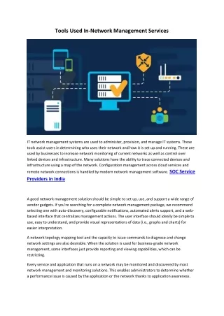 SOC Service Providers in India