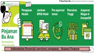 Indonesian financial services company - Buana Finance