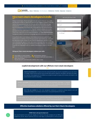 Hire Mern Stack developers India | DxMinds