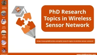 PhD Research Topics in Wireless Sensor Network