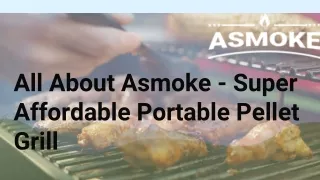 All About Asmoke - Super Affordable Portable Pellet Grill