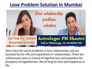 Love Problem Solution In Mumbai -  91-8146591746