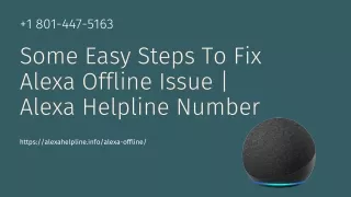 Is Your Alexa Offline/Echo Offline? 1-8014475163 Reach Alexa Helpline Now