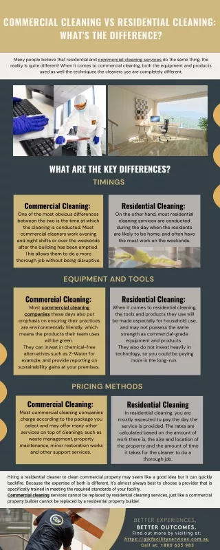 Commercial Cleaning vs Residential Cleaning: What's the Difference?