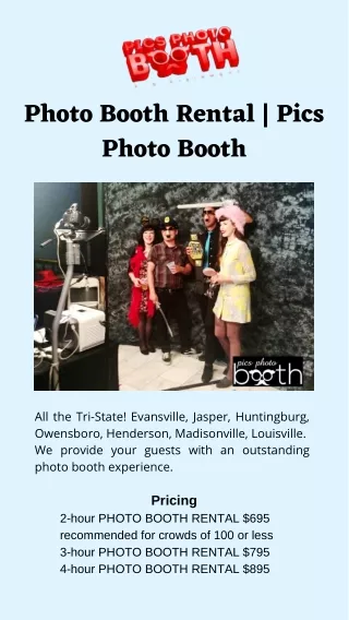 Photo Booth Rental For Your Next Event  Pics Photo Booth