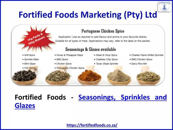 fortified foods marketing pty ltd