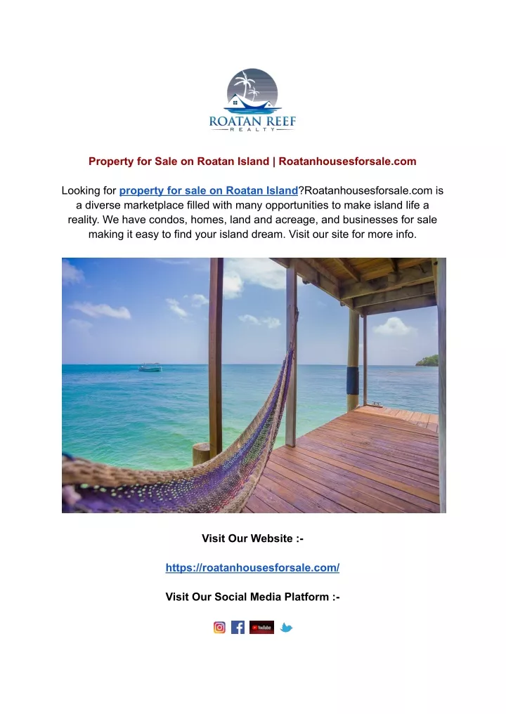 property for sale on roatan island