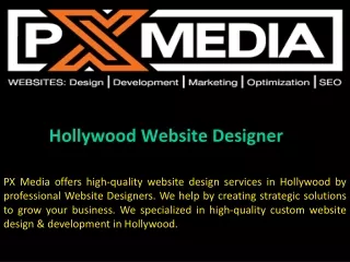 Hollywood Website Designer