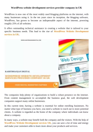 wordpress website development services provider