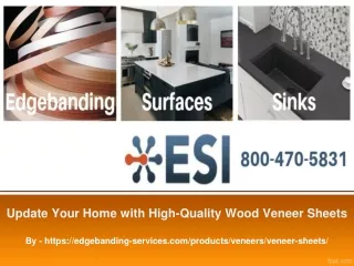 Update Your Home with High-Quality Wood Veneer Sheets