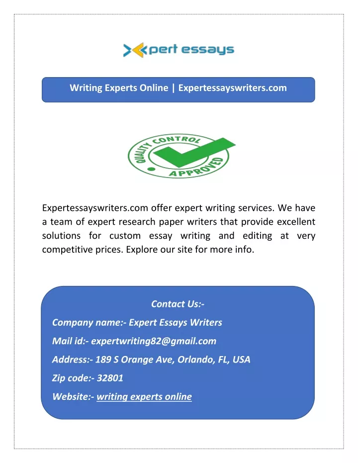 writing experts online expertessayswriters com