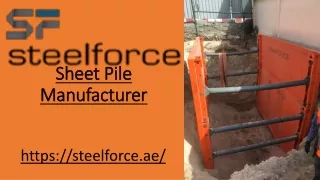 Steel Sheet Piles - Manufacturer & Suppliers